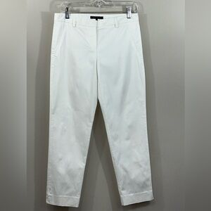 Theory Women's White Boot Cut Pants